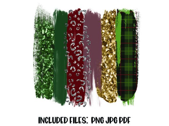 Christmas Brush Stroke Illustrations for Blogs