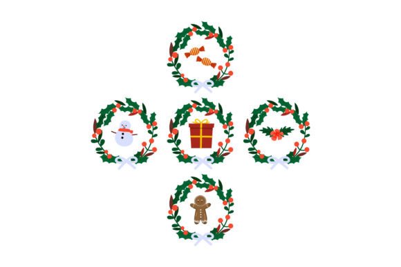 Christmas Festive Decoration: Illustrations for Crafters