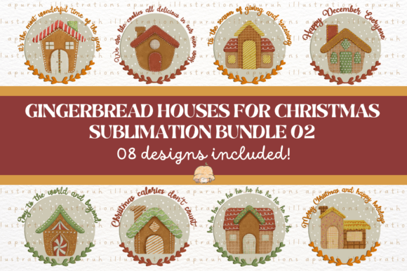 Christmas House Bundle Sublimation 02: Illustrations Review