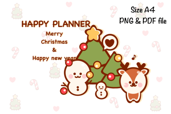Christmas Monthly Planner Size A4: Illustrations Review