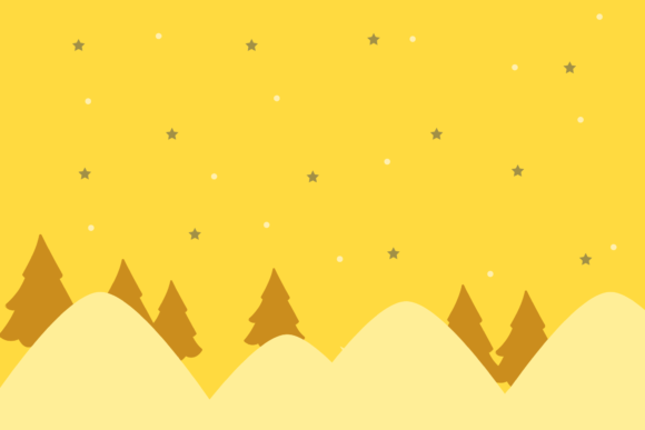 Christmas Mountain & Yellow Illustrations Review