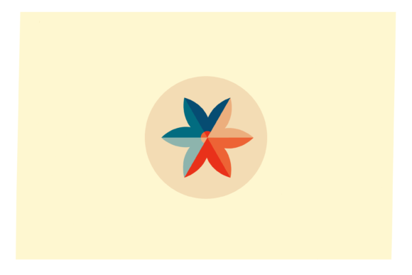 Christmas Star Circle Icon: Premium Illustrations