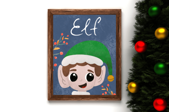 Elf Poster: Watercolor Christmas Illustrations