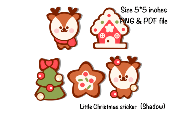 Little Christmas Sticker: Festive Illustrations for Blogs