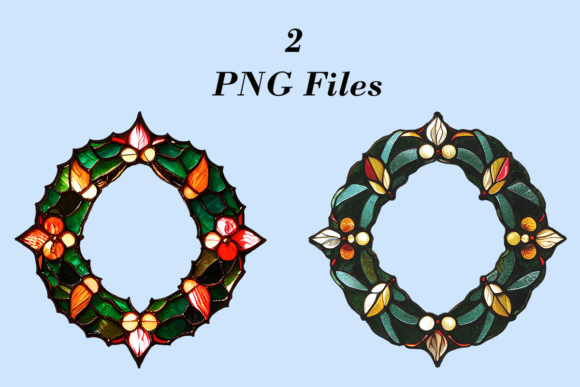 Review: 2 Stained Glass Wreaths Freebies for Crafters
