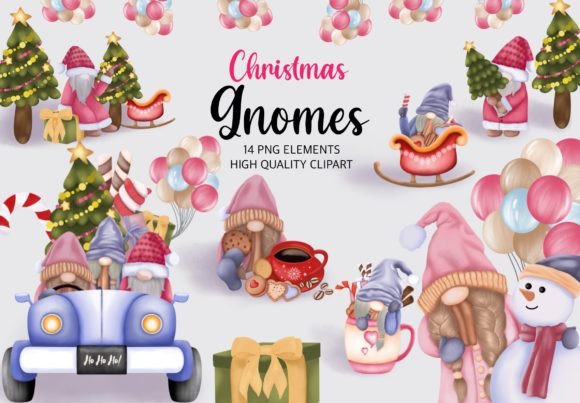 Review: Christmas Gnomes Clipart Collection for Stitchers