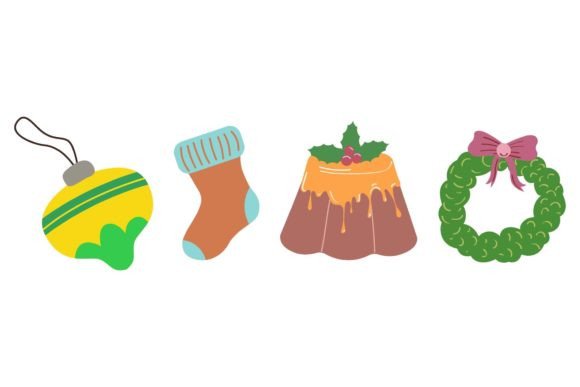 Reviewing Christmas Element Collection Art for Real Projects