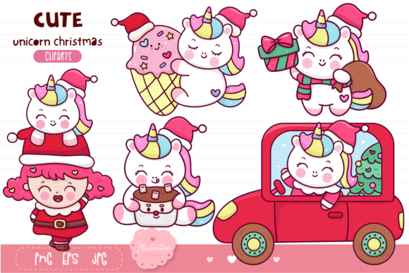Unicorn Christmas Illustrations: A Seller's Review
